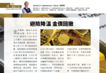 真金白銀:避險降溫 金價回撤