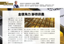 真金白銀 :金價角力 靜待非農