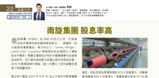 投資世界: 南旋集團 股息率高